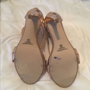 Rose gold heels